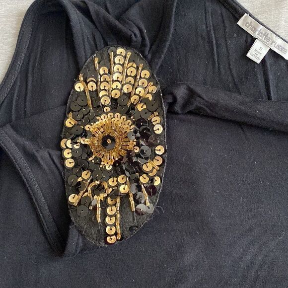 Charlotte Russe One Shoulder Top Size Small - Picture 6 of 7